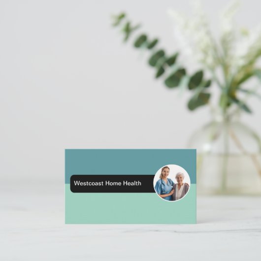 Zuhause Health Nursing Business Cards Visitenkarte (Stehend Vorderseite)
