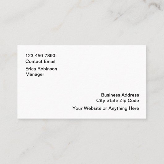 Zuhause Health Nursing Business Cards Visitenkarte (Rückseite)