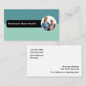Zuhause Health Nursing Business Cards Visitenkarte (Vorne/Hinten)