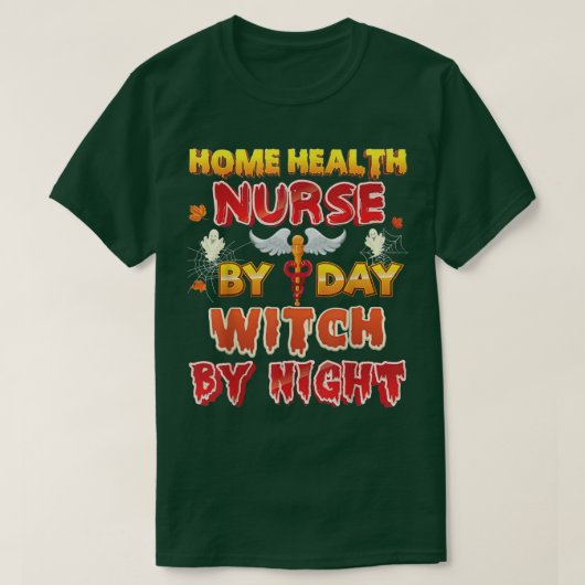 Zuhause Health Nury by Day Hexennachtsboo T-Shirt (Design vorne)
