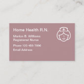 Zuhause Health Registered Nurse Visitenkarte (Vorderseite)