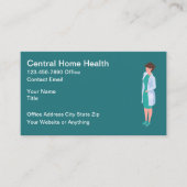 Zuhause Health Simple Business Cards Visitenkarte (Vorderseite)