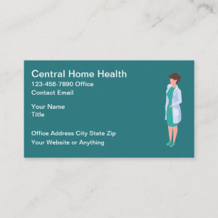 Zuhause Health Simple Business Cards Visitenkarte