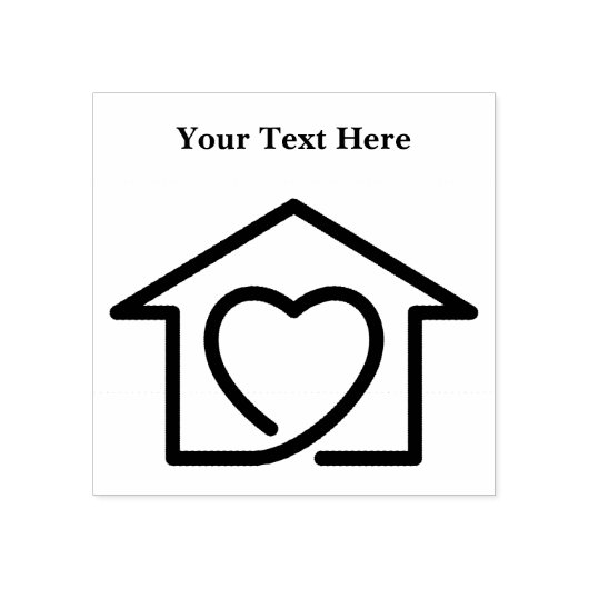 Zuhause Health Simple Rubber Briefmarke Gummistempel (Prägung)