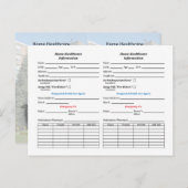 Zuhause Healthcare ID Info Cards Postkarte (Vorne/Hinten)