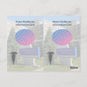 Zuhause Healthcare ID Info Cards Postkarte (Rückseite)