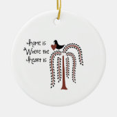 Zuhause Heart Keramik Ornament (Vorne)