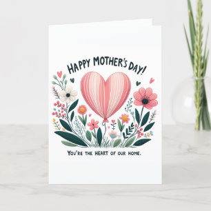 Zuhause Heart - Mutter Feiertagskarte