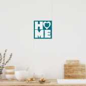 Zuhause Heart Staat Plakatzeichen Poster (Küche)