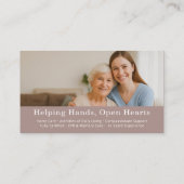 Zuhause Help Caregiver QR Code zertifizierte Unter Visitenkarte (Rückseite)