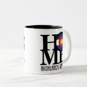 ZUHAUSE Highlands Ranch Colorado 11oz Zweifarbige Tasse (VorderseiteRechts)