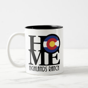 ZUHAUSE Highlands Ranch Colorado 11oz Zweifarbige Tasse