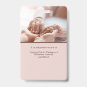 Zuhause-Hilfe für den Betreuer Ausweis (Back)