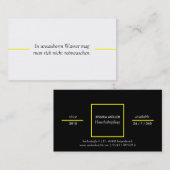 Zuhause-Hilfskarten Visitenkarte (Vorne/Hinten)