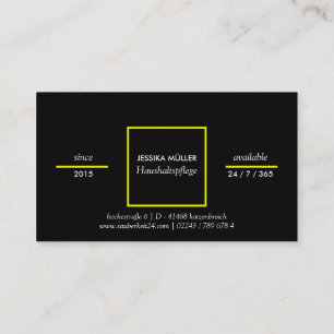 Zuhause-Hilfskarten Visitenkarte