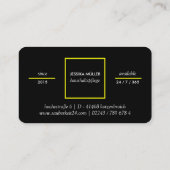 Zuhause-Hilfskarten Visitenkarte (Rückseite)