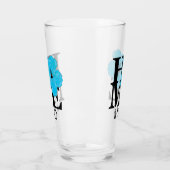 ZUHAUSE Hilo Hawaii Blue Hibiskus Glas (Links)