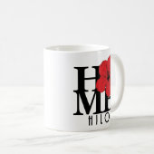 ZUHAUSE Hilo Hawaii Red 11oz Kaffeetasse (VorderseiteRechts)