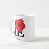 ZUHAUSE Hilo Hawaii Red 11oz Kaffeetasse (Vorderseite Links)