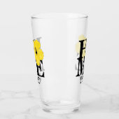 ZUHAUSE Hilo Hawaii Yellow Hibiscs Glas (Links)