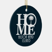 ZUHAUSE Hilton Head Island Keramik Ornament (Rechts)