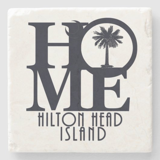 ZUHAUSE Hilton Head Island Stone Untersetzer (Vorderseite)