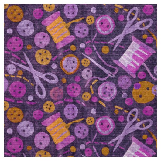 Zuhause Hobby Nähbedarf Collage Muster Lila Stoff (Muster)