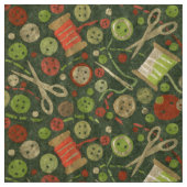 Zuhause Hobby Nähbedarf Collage Pattern Green Stoff (Muster)