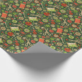 Zuhause Hobby Nähen DIY Paper Collage Pattern Grün Geschenkpapier (Ecke)