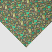 Zuhause Hobby Nähen DIY Paper Collage Pattern Grün Seidenpapier (Ausschnitt)