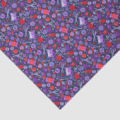 Zuhause Hobby Nähen Papier Collage Muster Blau (Ausschnitt)