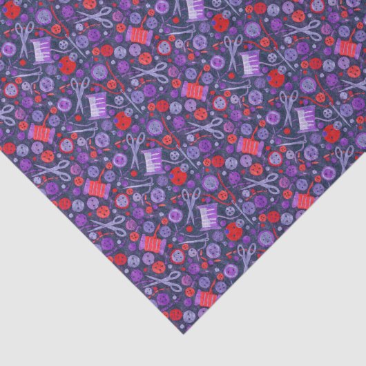 Zuhause Hobby Nähen Papier Collage Muster Blau (Ausschnitt)