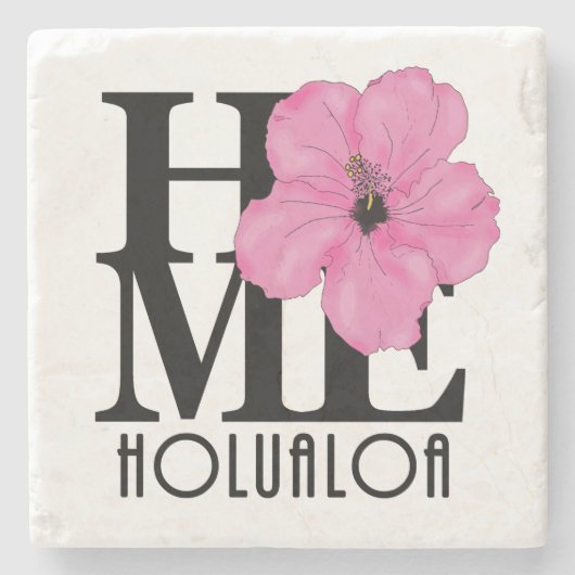 ZUHAUSE Holualoa pink Steinuntersetzer (Vorderseite)