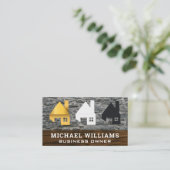 Zuhause | Holzrock Visitenkarte (Stehend Vorderseite)