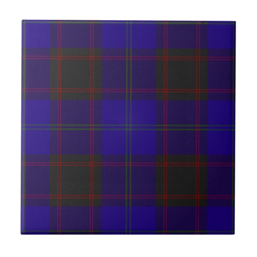 Zuhause Hume Clan Jagd Tartan Kariertes Muster Fliese (Vorderseite)