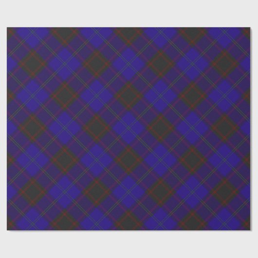 Zuhause (Hume) Clan Scottish Tartan Kariert Geschenkpapier (Flach)