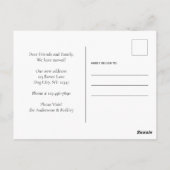 Zuhause Hund bewegen benutzerdefiniertes Foto, das Postkarte (Rückseite)