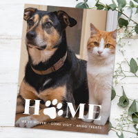 Zuhause Hund Umzug Custom Foto Wir sind umgezogen