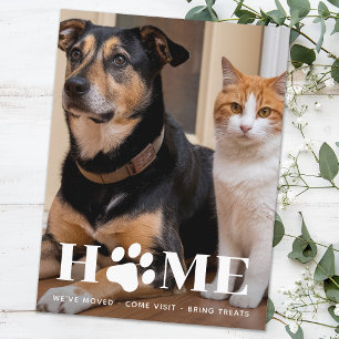 Zuhause Hund Umzug Custom Foto Wir sind umgezogen  Postkarte