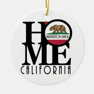 ZUHAUSE Huntington Beach California Keramik Ornament