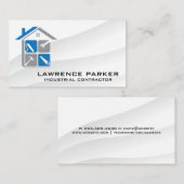 Zuhause-Icons für Bauten | Generalunternehmer Visitenkarte (Vorne/Hinten)