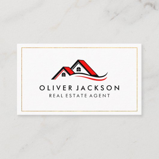 Zuhause Icons Visitenkarte (Vorderseite)