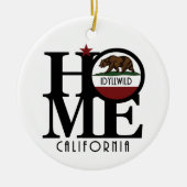 ZUHAUSE Idyllwild California Keramik Ornament (Vorne)