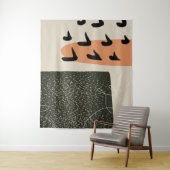 Zuhause #Illustration #abstrakt Wandteppich (Beispiel)