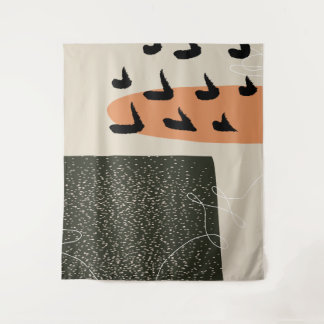 Zuhause #Illustration #abstrakt Wandteppich