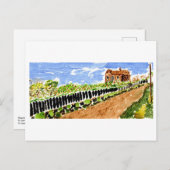 Zuhause im Frühjahr Postkarte (Vorne/Hinten)