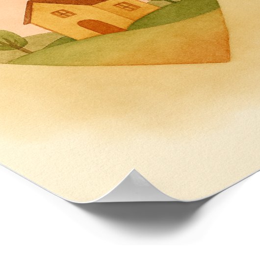 Zuhause im Herzen Poster (Ecke)