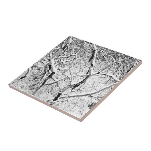 Zuhause im Schnee Fliese (Seite)