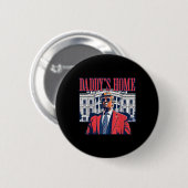 Zuhause I'm Voting Convicted Felon 2024 Trump Dadd Button (Vorne & Hinten)
