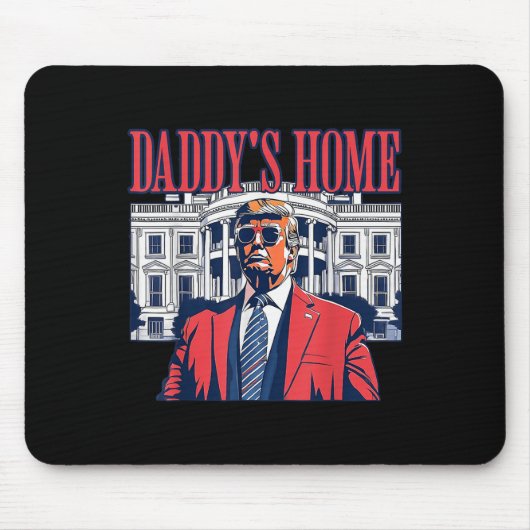 Zuhause I'm Voting Convicted Felon 2024 Trump Dadd Mousepad (Vorne)
